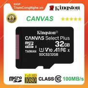 Thẻ nhớ 32GB Kingston microSDHC A1 V10 Canvas Select Plus Class10 tốc độ