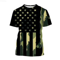 2023 NEW (สต็อกเพียงพอ) New Casual Summer Fashion Fun 3d Printing National Flagคุณภาพสูง size:S-5XL