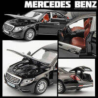 132 Benz S600 Alloy Diecast Car Models Maybach S600 C63S Metal Vehicles Models Toys Genuine License Gifts For Children