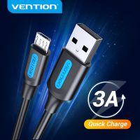 [KOLT Digital] Vention สาย Micro USB 3A สายชาร์จข้อมูล USB อย่างรวดเร็วสำหรับ Samsung S7 S6หมายเหตุ Xiaomi Huawei HTC โทรศัพท์มือถือสายชาร์จ USB