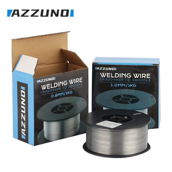 azzuno-ลวดเชื่อม-0-8-มม-1-0-มม-mig-gasless-1-ม้วน-1-กก-flux-core-ลวดบัดกรี-mig-อุปกรณ์เสริมลวดเหล็กคาร์บอน-tutue-store