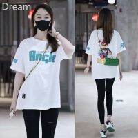 Korean-style fashionable loose printed T-shirt womens short sleeve summer new all-match vest V729