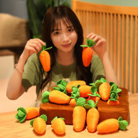 （HOT) Carrot Land Fun ดึงแครอทหมอนสัตว์เลี้ยงพลาดของเล่นตุ๊กตา สามารถฝากข้อความการบีบอัดสูญญากาศ