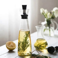 New Glass Cruet Oil Dispenser Bottles Gravy Boats Creative Leak-Proof Oil Vinegar Bottle Sauce Container Pot Kitchen Tools Set