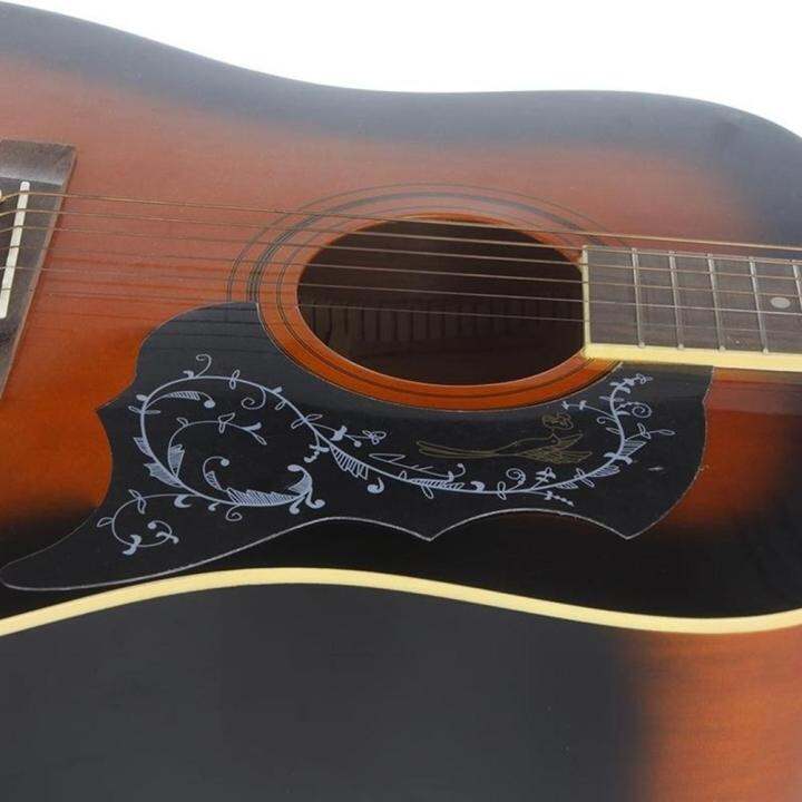 fashion-flower-and-bird-pattern-wing-shaped-guitar-pickguard-self-adhesive-pick-guard-sticker-for-instrument-acoustic-guitar-guitar-bass-accessories