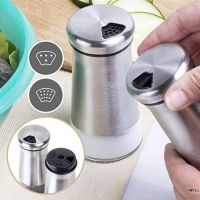 hotx【DT】 Pepper Sprayer 304 Spice Jar Glass Seasoning Organizer Bottle and Shakers Tools