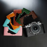 งานฝีมือภาพกล้องหนังแท้ Cowhide กระเป๋าร่างกายกล่องกรณีสำหรับ NIKON ZFC ร่างกายแขนป้องกันกล่องฐาน