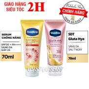 Kem chống nắng Vaseline 50x Serum chống nắng cơ thể SPF50 + dưỡng da sáng