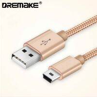 【COOL】 【Clearance sale】 Mini USB 2.0 Cable Braided,USB-A To Mini-B Charger Cord Compatible For PS3 Controller,กล้องดิจิตอล,Dash Cam, MP3 Player Sync