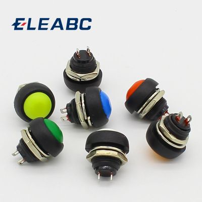 7PCS 12mm Waterproof Momentary Push button Switch OFF (ON) Self Return