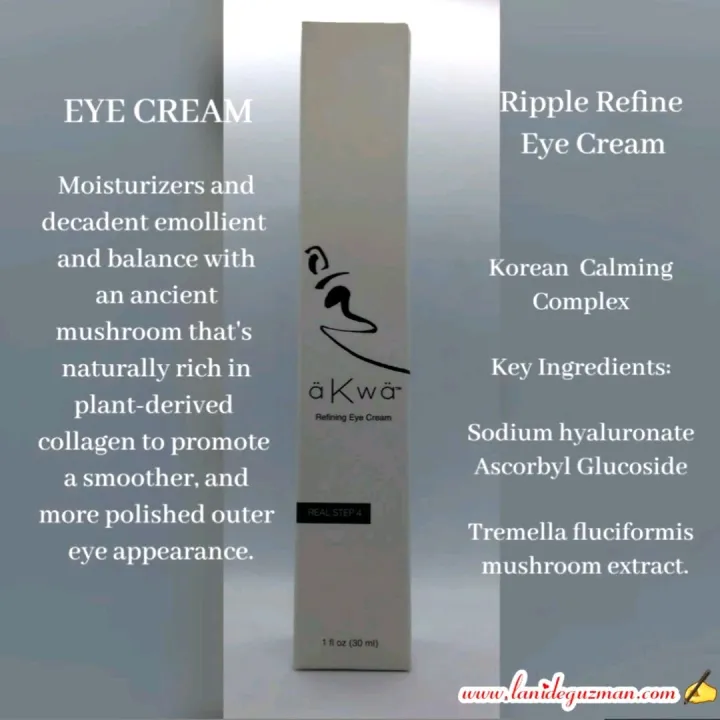 äkwä Eye Cream Riffle Refine, Korean Calming ComplexMoisturizers and