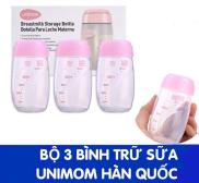 Bộ 3 Bình Trữ Sữa Unimom UM872170 Cho Mẹ Và Bé