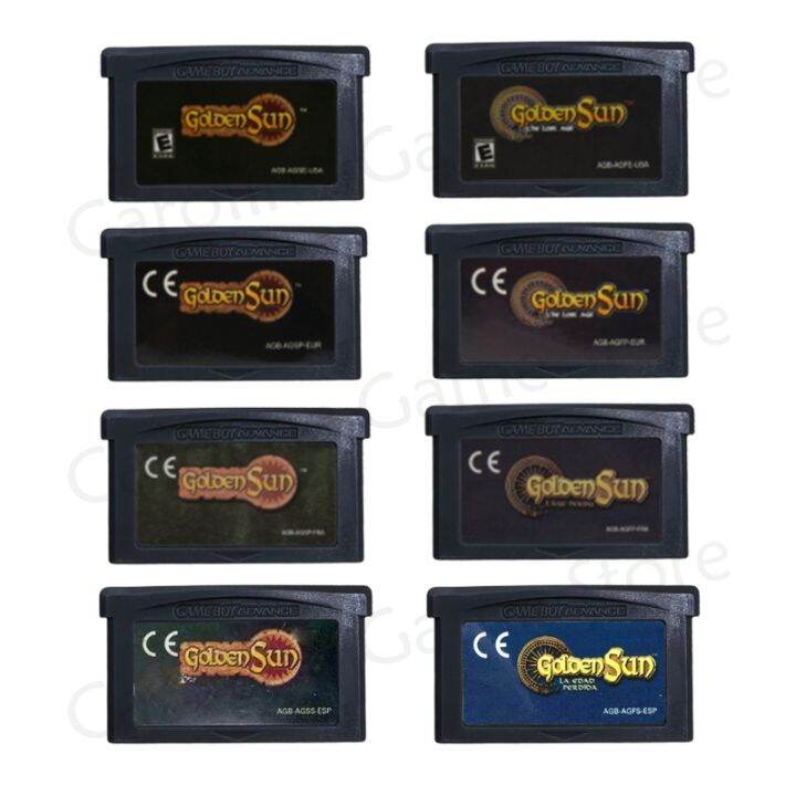 Golden Sun Series GBA Games 32 Bit Cartridge Video Game Console Memory ...