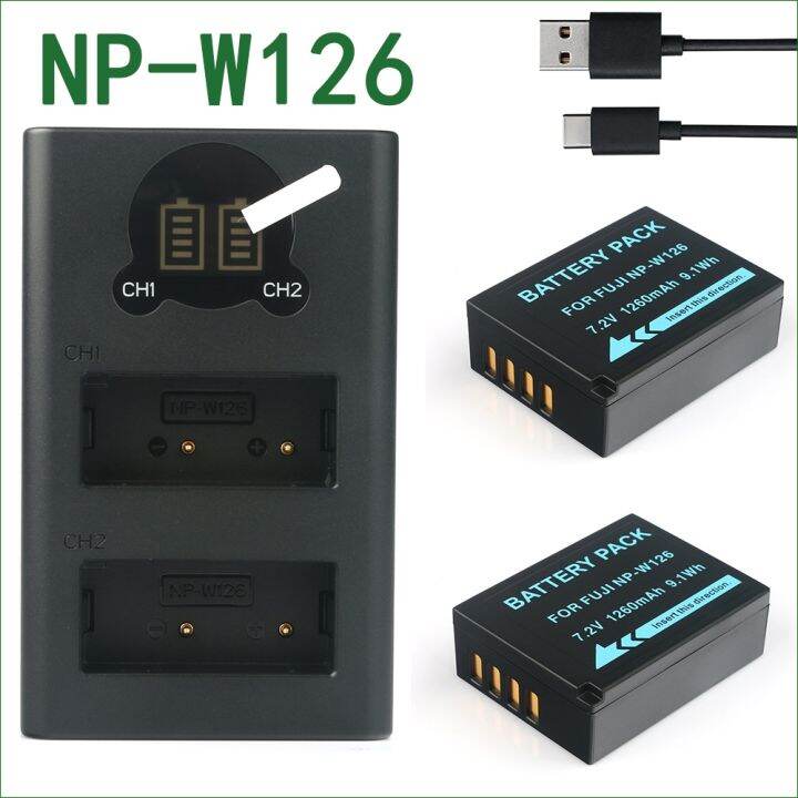 Np W126 W126s Battery Dual Charger For Fujifilm X S10 X100f X100v X