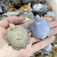 Aura Agate Geode Sea Turtle Natural Stones Quartz Gems Minerals Crystals Gemstones Healing Reiki Home Decoration