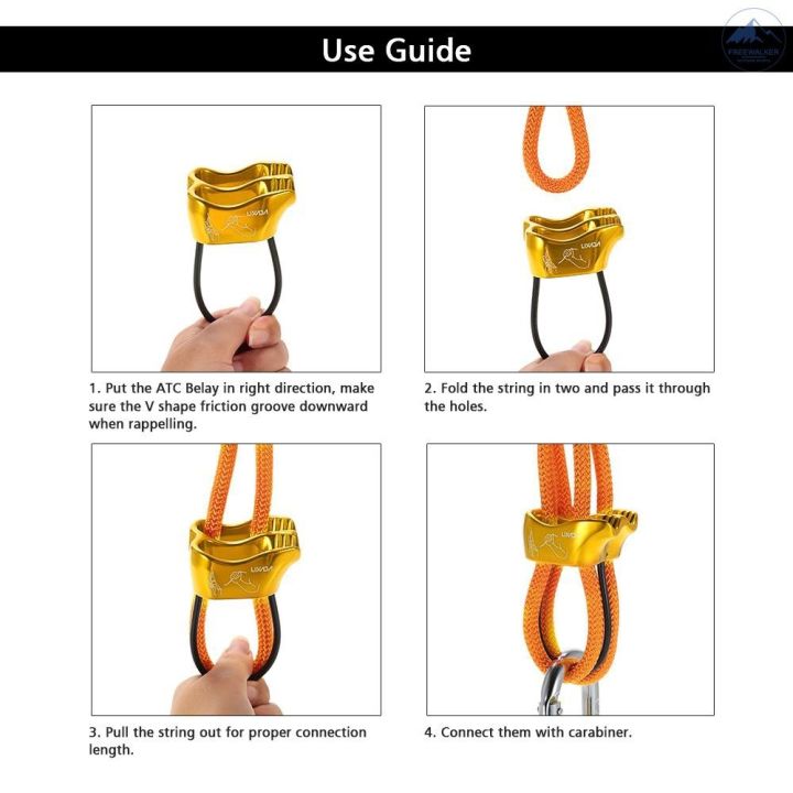 ขายดี-egxtrb-frew-lixada-สล็อตคู่-atc-belay-อุปกรณ์ไต่เขาหินกลางแจ้งตะขอเกี่ยวเชือกโรยตัวความปลอดภัยในการลงเขาโรยตัวอุปกรณ์เกี่ยวกับแหวน