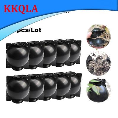 QKKQLA 8cm Plant Rooting Box High Pressure Propagation Ball Grafting Device Garden Grafting Plant Root Controller Black x 10pcs