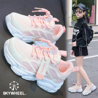 Skywheel สาวตาข่ายรองเท้าผ้าใบ Breathable Daddy รองเท้าแฟชั่นเด็กรองเท้าวิ่ง แต่เพียงผู้เดียวรองเท้าเด็กรองเท้าเด็ก