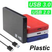 Plastic 2.5 SATA to USB 3.0/2.0 HDD Enclosure Mobile Hard Drive Disk Cases For SSD External Storage HDD Box USB Cable ABS