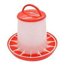 1.5kg Feeder Bucket Tool with Lid Handle for Chicken Hen Poultry Feeding Watering Supplies Automatic Feeders