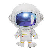 Cheapest# 1pcs Space Birthday Party Aluminum Foil Balloon Set Baby Spaceman Theme Party Decorations Cartoon Astronaut Rocket Spaceship Balloon Kid Toy size:36-inch silver moon【Ready Stock】