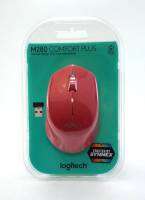 Logitech Wireless เม้าส์ รุ่น M280 สีแดง (1ชุด)