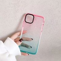 เคสใสไล่สีชมพูฟ้า สำหรับ iPhone 13 Pro Max / 13 Pro / 13