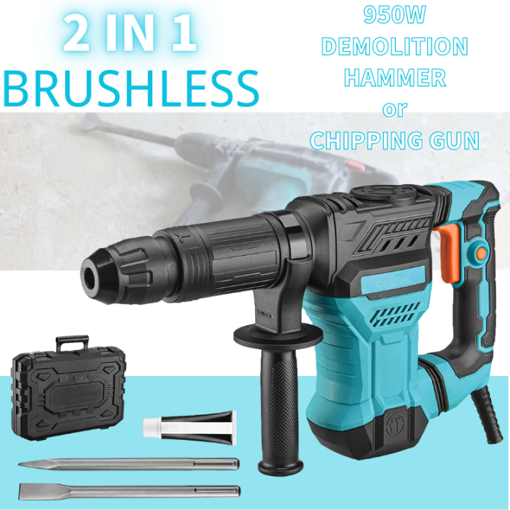 950W Demolition Hammer / Chipping Gun Heavy Duty Portable Jack Hammer