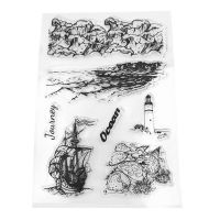 Sailing Boat Lighthouse Silicone Clear Seal Stamp DIY Scrapbooking Embossing Photo Album Decorative Paper Card Craft Art Handmade Gift