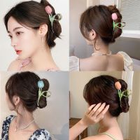 New Korean version of tulip clip fashion metal hair clip sweet girls hair accessories