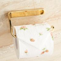 Vidric Gold toilet Paper Holder bathroom toilet roll paper holder Bathroom Accessories simple design one hand tear Toilet Roll Holders