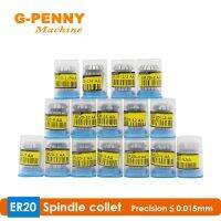 G-PENNY Machine 1 Kit Collet ER20 Precision 0.015 Collet 1-13mm,1/2,1/4,1/8mm Collet for CNC Milling lathe tool and spindle