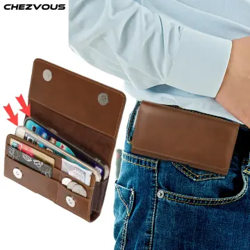 Men Phone Pouch Belt Waist Bag PU Leather Case Wallet For Samsung Z  Fold/S22/S21