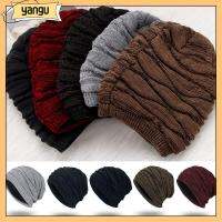 YANGU Outdoor Accessories Casual Unisex Hat Baggy Beanies Winter Knit Hat Ski Caps Thick Fleece