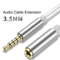 3.5mm Jack AUX Audio Cable For PC Headphones Xiaomi 11 Huawei Male to Female HiFi AUX Extension Cable Speaker Extender Cord