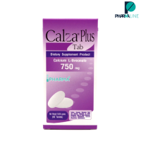 CalZa-Plus Tab แคลซ่า-พลัส แคลเซียม แอล-ทรีโอเนต 750 mg. + แร่ธาตุ แบบเม็ด 60 เม็ด [PPLINE]