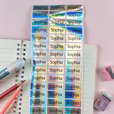 hot！【DT】✠♞  3060120Pcs Customize Name Stickers Personalized Labels Children School Stationery Tags Kids