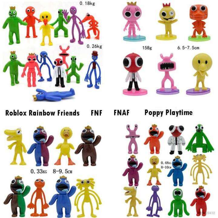 6pcs/Set Roblox Rainbow Friends Anime Action Figure Collection Toys Kids  Gift