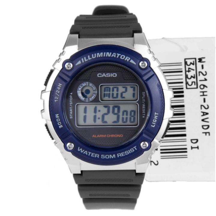James Mobile นาฬิกาข้อมือ ยี่ห้อ CASIO  รุ่น W-216H-2AVDF  นาฬิกาของแท้ รับประกัน 1 ปี