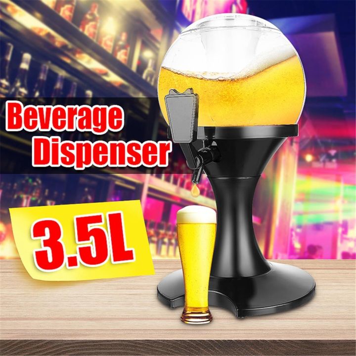 5L Gold Beer Tower Dispenser Spherical Beverage Dispenser for Parties Bars