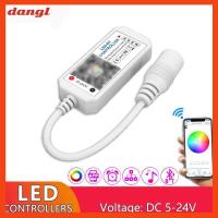 DANGL DC5-24V ตัวควบคุมบลูทูธ LED 4CH 4A สวิตช์จับเวลาเพลง ของใหม่ สมาร์ทสมาร์ทโฟน แถบไฟหรี่ สำหรับแผงไฟ LED Strip