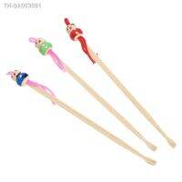 ✆☑ 10Pcs Cartoon Doll Bamboo Earpick Spoon Clean Earwax Removers Ear Care Safe Tool