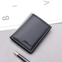 Vertical Wallet Mens Short Fashion Casual Business Purse Small Money Bag Ultra-thin Mens Wallet Card Case Money Purse