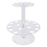 Double Layers 24 Holes Ice Cream Cones Holder Cupcake Display Stand Holder Stand Decoration Baking