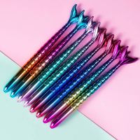 4Pcs/8Pcs Cute Mermaid Ballpoint Pen 1.0mm Blue Ink Signature Ball Pen Office School Student Writing Handle Kawaii Stationery Pens