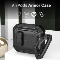 เคสคาร์บอนไฟเบอร์ กันกระแทก สองชั้น สําหรับ AirPods 1 2 3 Gen 2nd 3rd