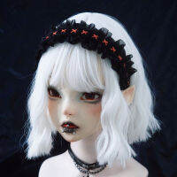 Gothic Wide Lace Headwear Vintage Lolita Hair Band Goth Black Headband