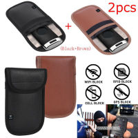 2pcs Car Key Pouch Case Bag Automobiles Anti-theft Signal Blocker Faraday Bag auto keyfobs Pouch Keyless RFID Blocking Bag