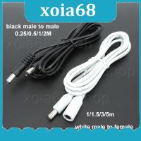 xoia68 Shop 10x 22awg 3A DC Male To male female Power supply Adapter white black cable Plug 5.5x2.1mm Connector wire 12V Extension Cords q1