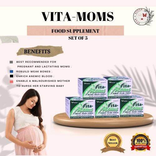 VITAMOMS MALUNGGAY FOOD SUPPLEMENTS 50 CAPSULES ( SET 5) MOTHER MILK ...